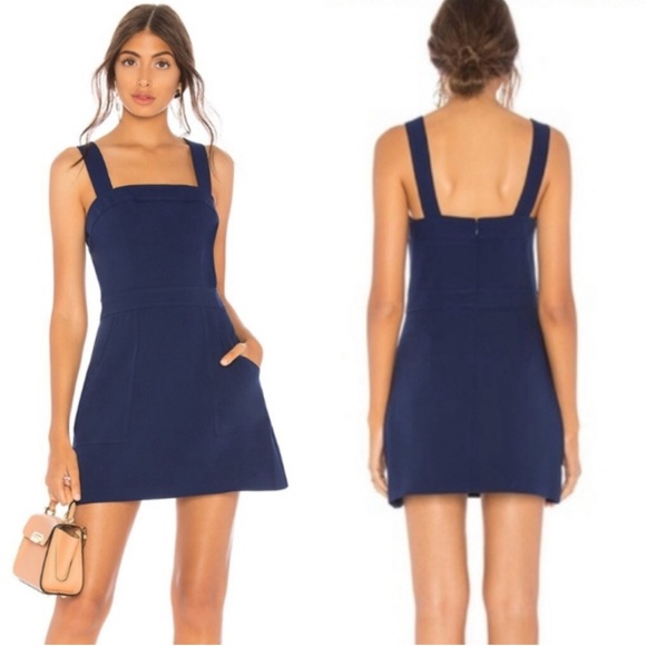 Amanda Uprichard Ace dress in navy - Picture 2 of 5